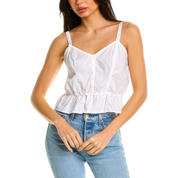 Nation LTD Gabrielle Peplum Cami, Size M, in White - Picture 10 of 10